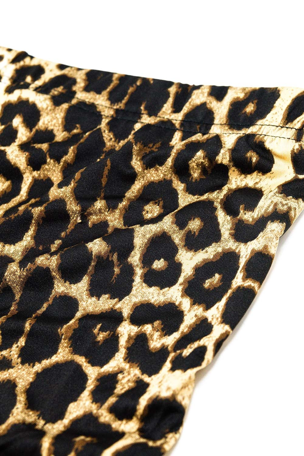 Flared Spandex leggings in a leopard print - trousers