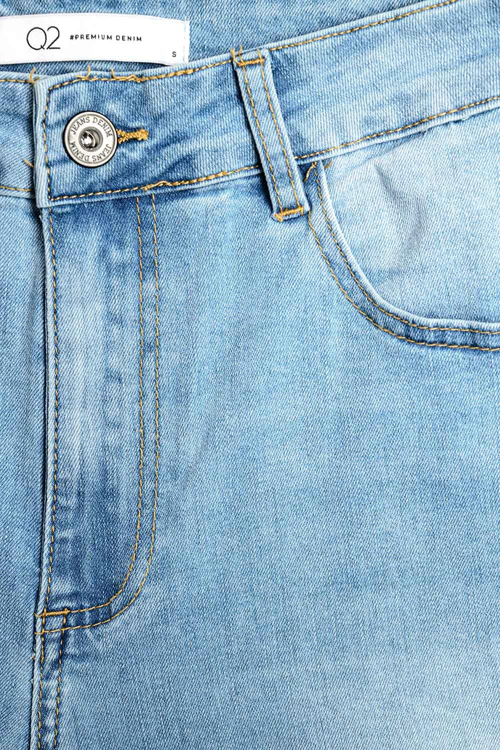 Bubble Wide Leg Jeans in light wash - Denim