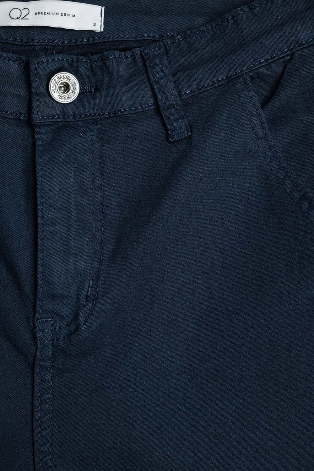 Comfy Stretcy Denim Navy Flared Jeans - Coloured Jeans