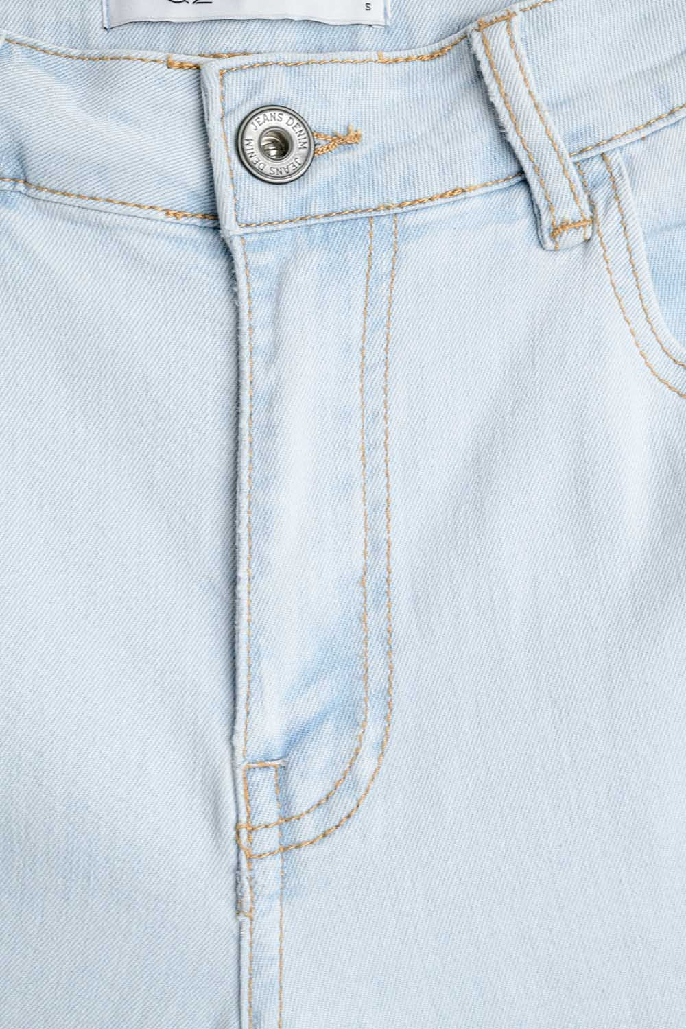 Oversized Straight Leg Jeans in Light Wash - Denim