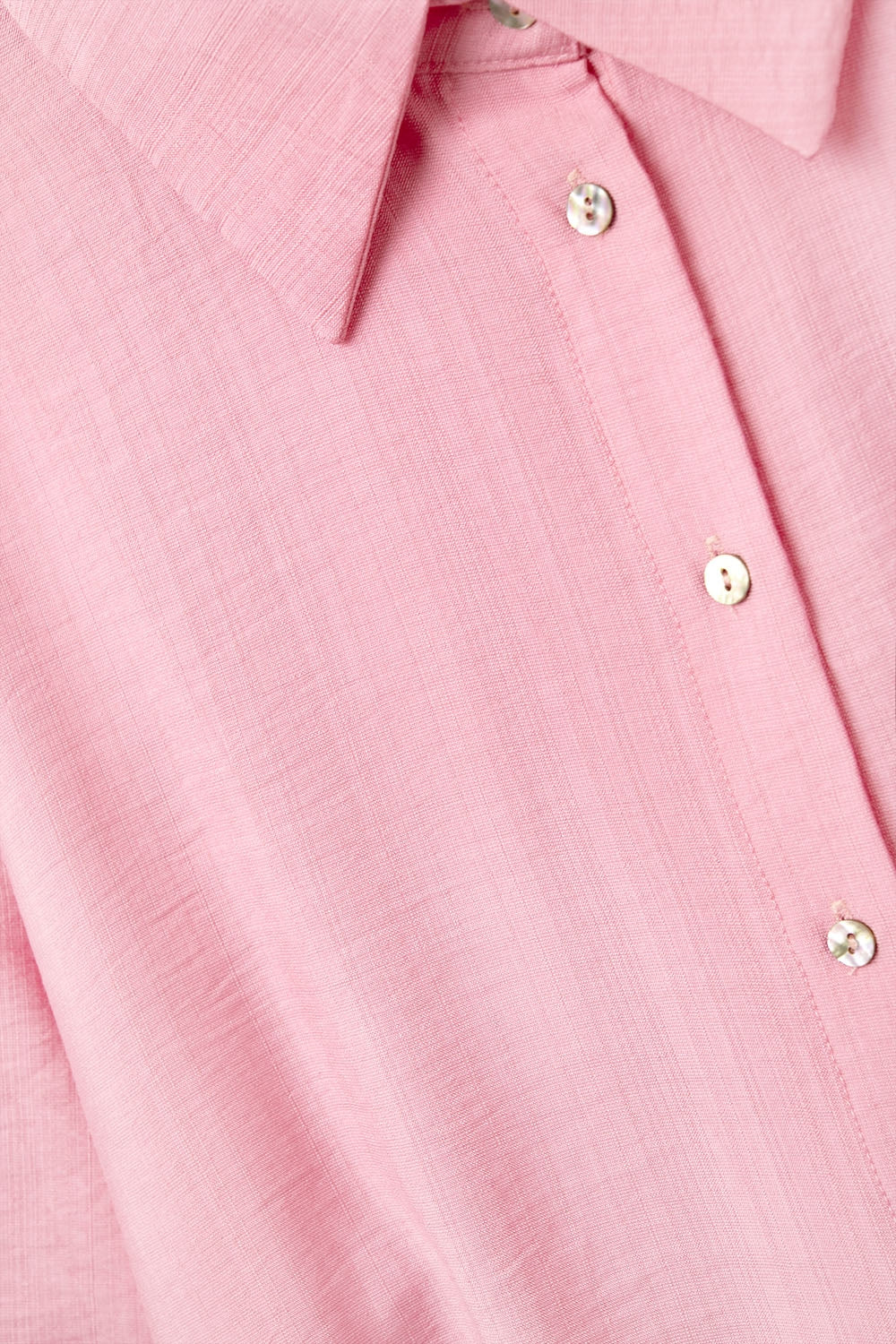 Short sleeve blouse in light pink - Shirts