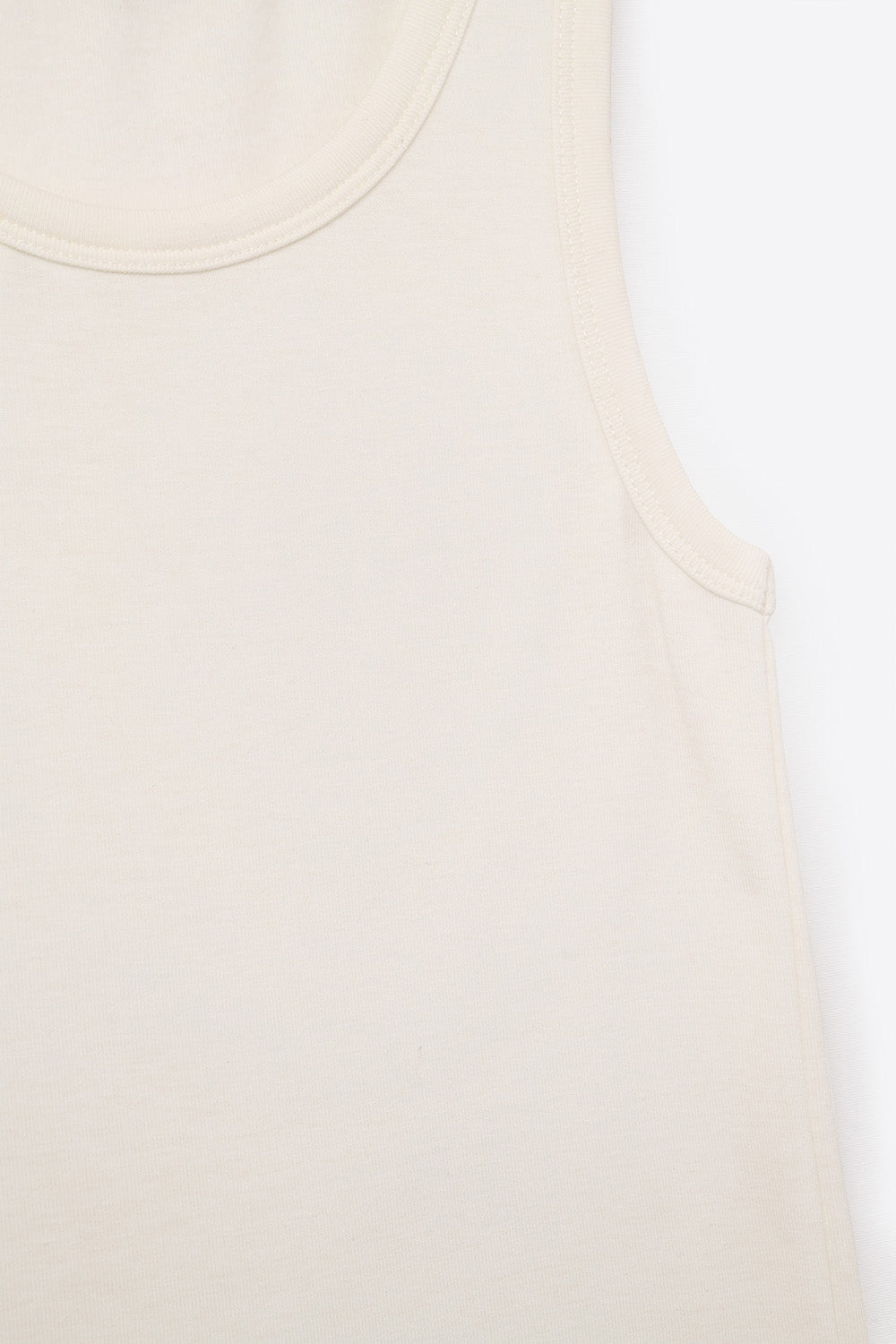 Super Soft Knitted Basic Tank in Cream