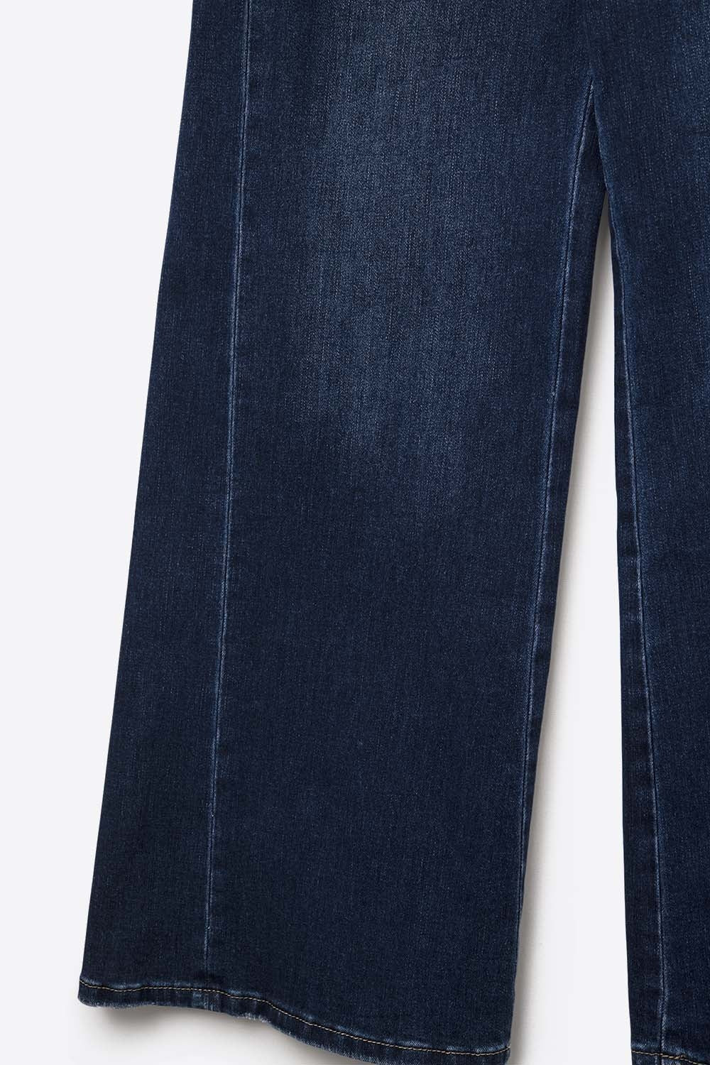 Extra Wide Leg Jeans in Dark Wash - Denim