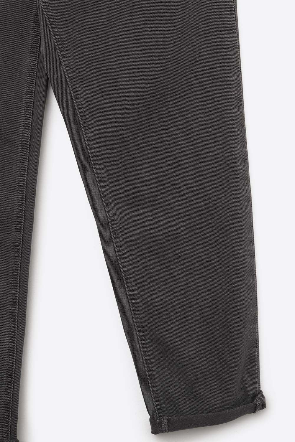 Cotton mid rise slouchy jean in Dark Gray - Coloured Jeans