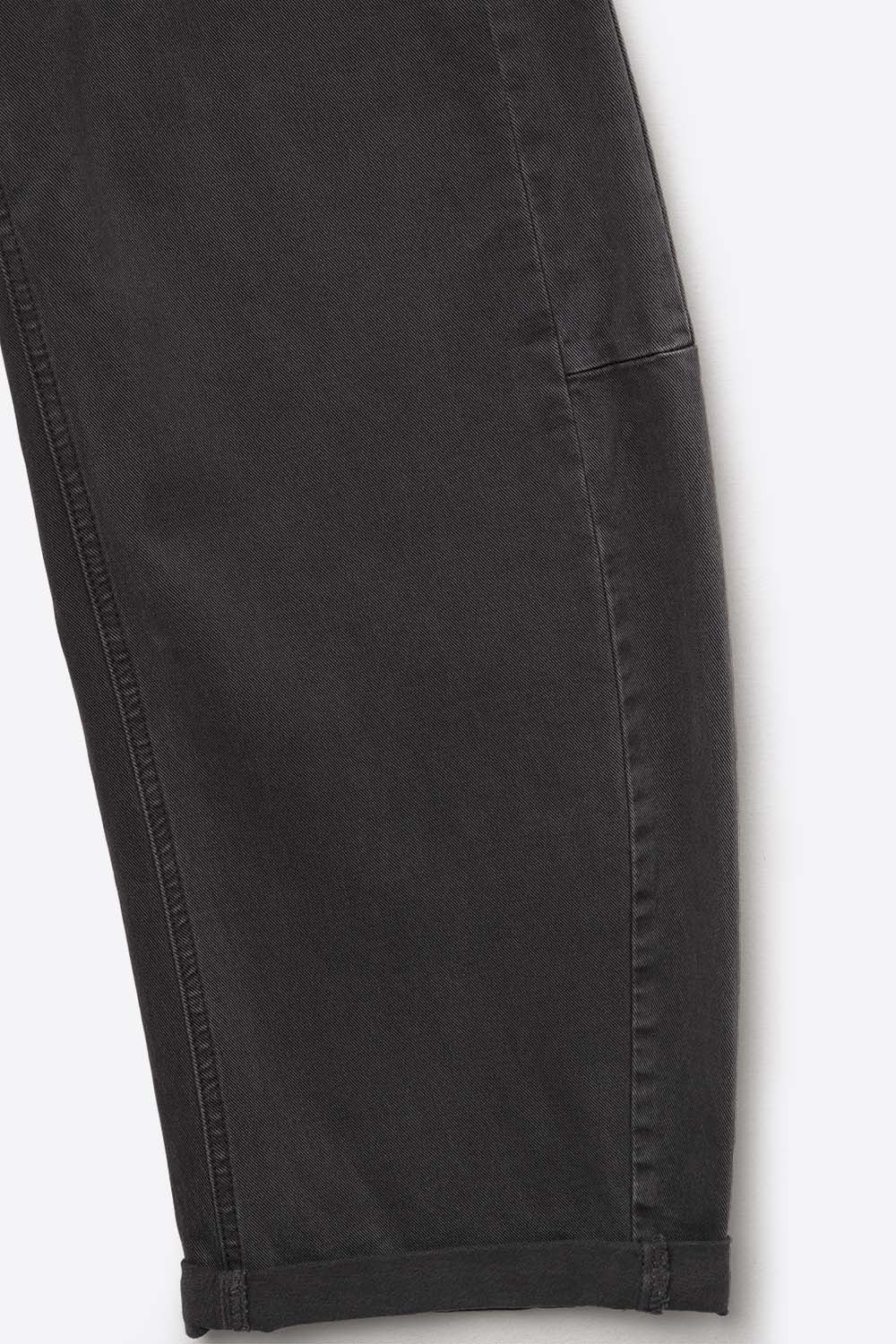 Trendy Gray Barrel Balloon Jeans with Pockets - Coloured Jeans