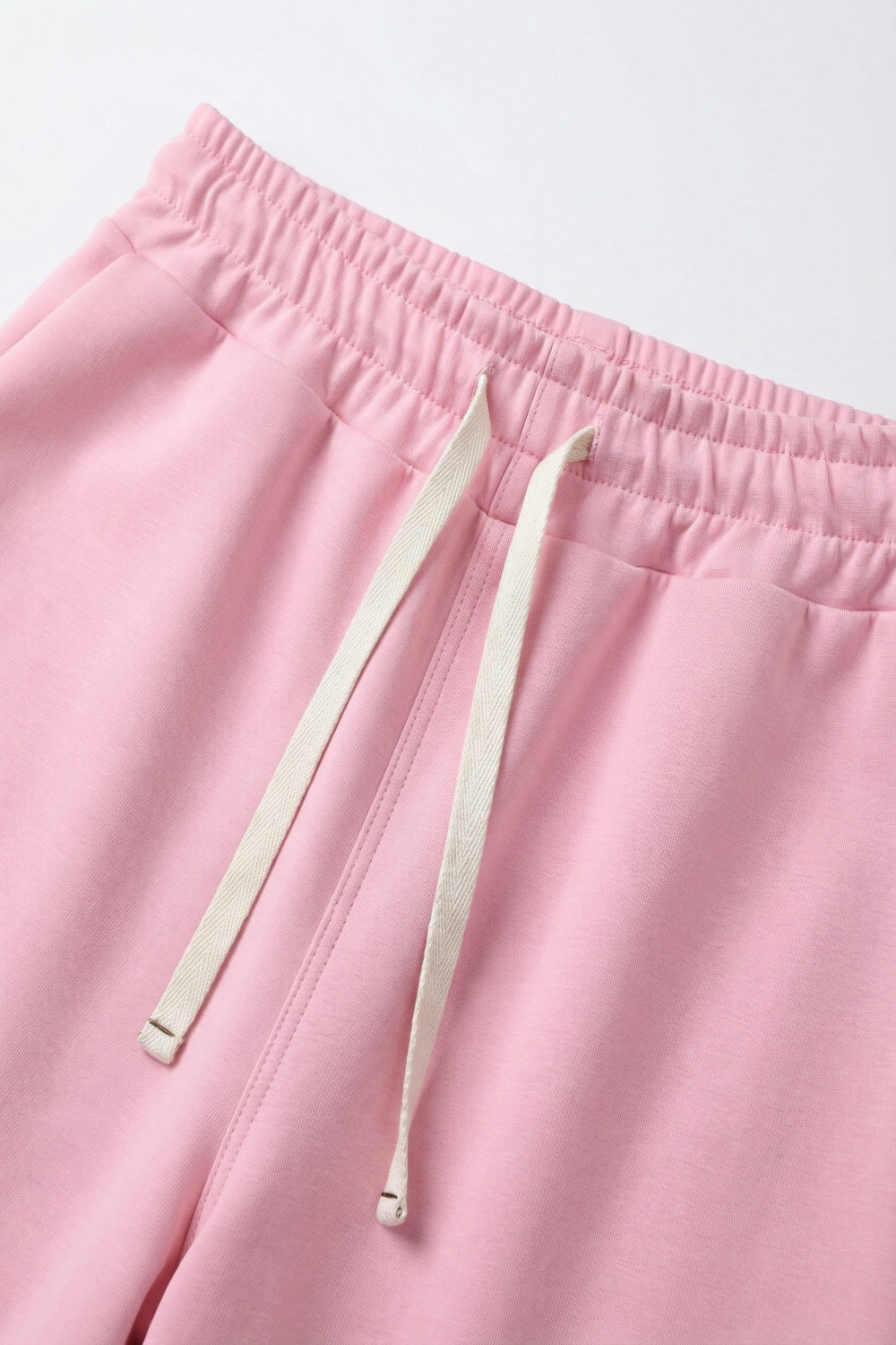 Super-Soft Knit Jogger Pants in pink with Drawstring Waist - trousers