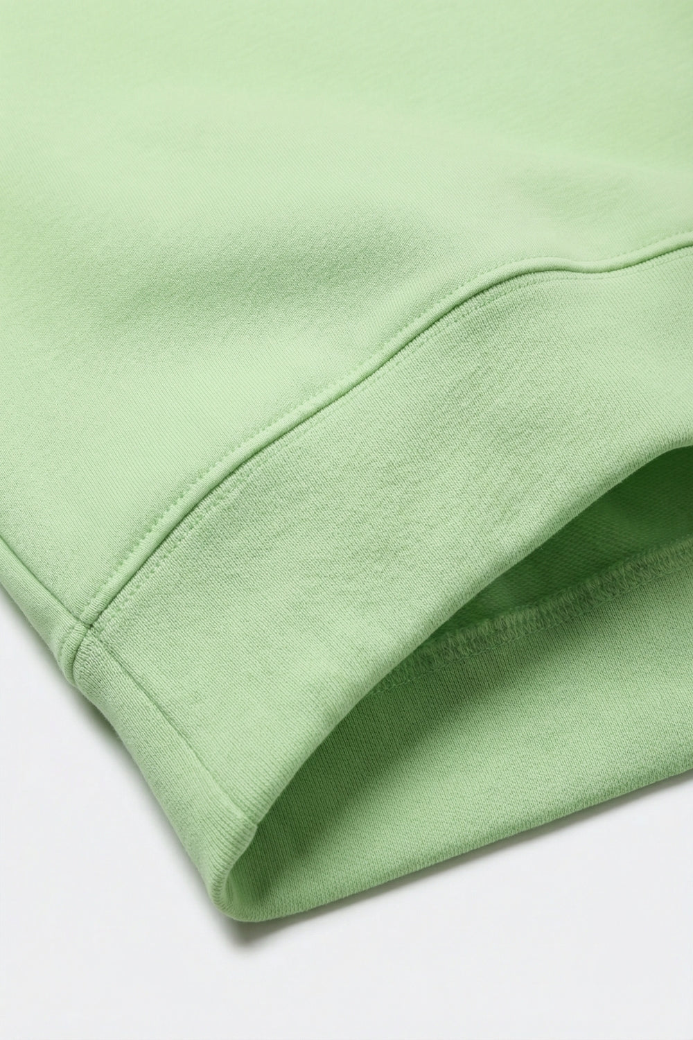 Crew Neck Dropped Shoulder Basic Sweatshirt in green