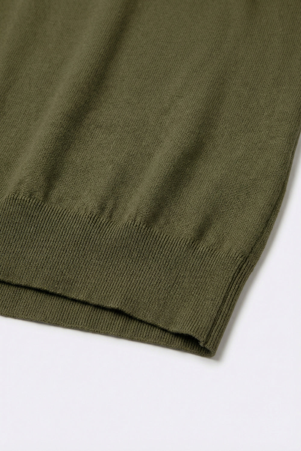 Relaxed khaki boatneck sweater with dropped sleeves