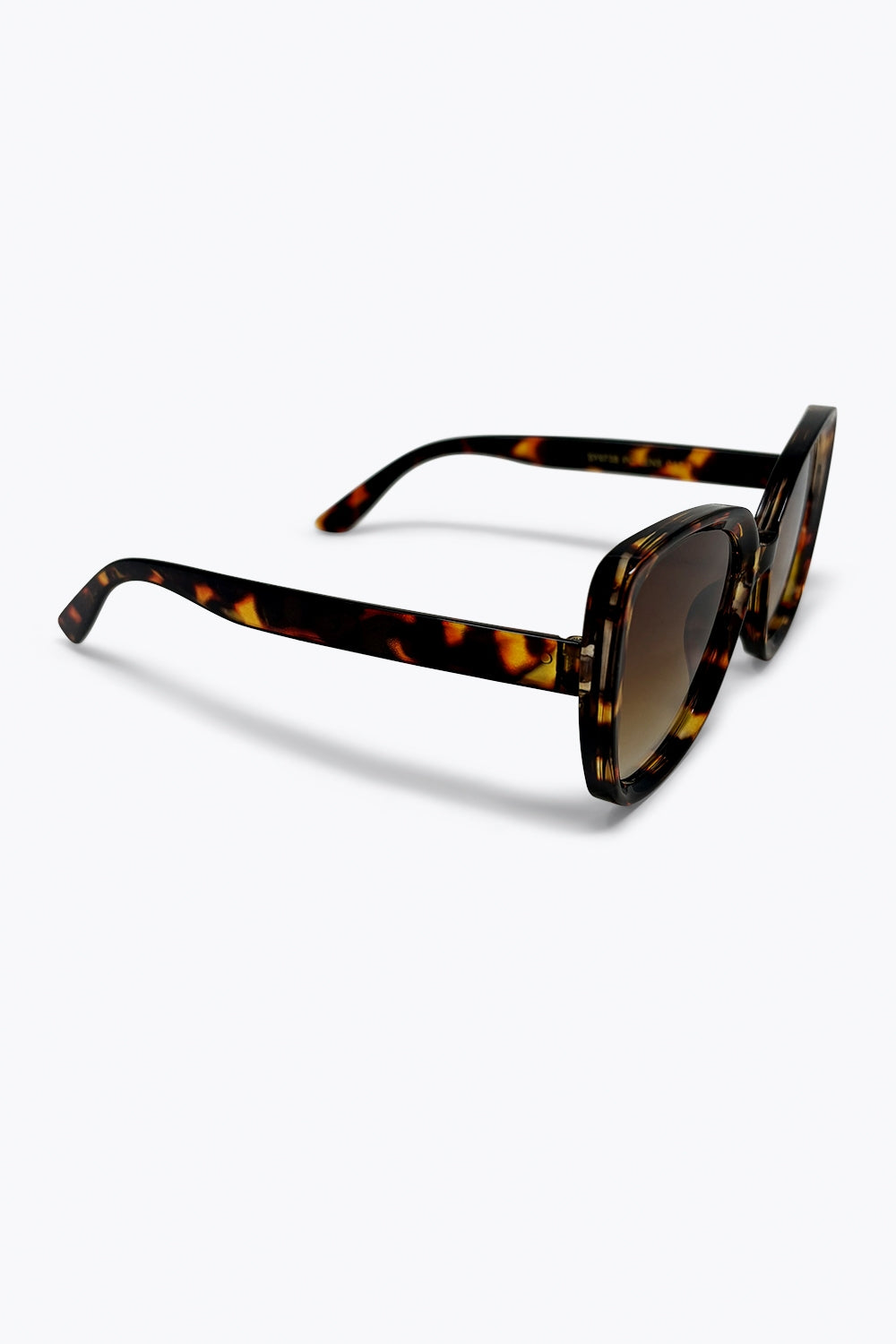 Multicolor Tortoiseshell Oversize Square Frame Sunglasses