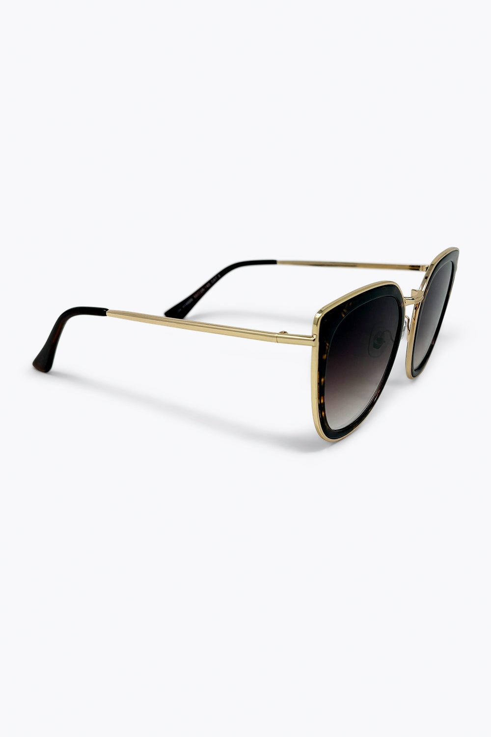 Brown Tortoiseshell Cat Eye Gradient Sunglasses