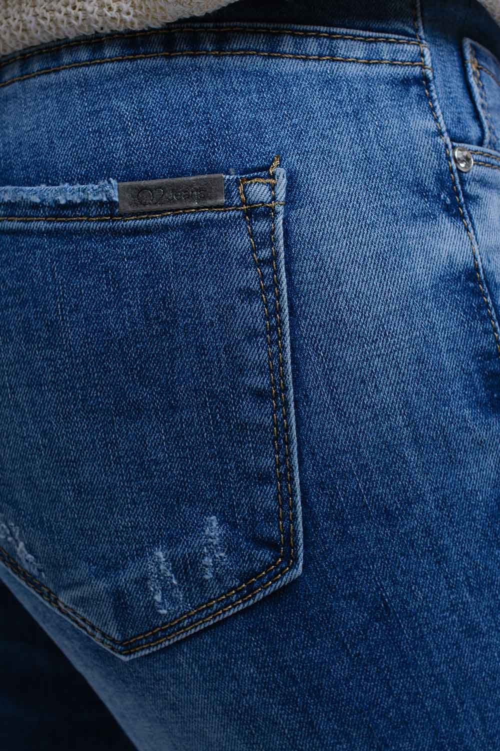 Skinny embroidered jeans - Denim
