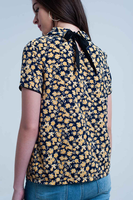 Shirt with yellow flowers print - Shirts