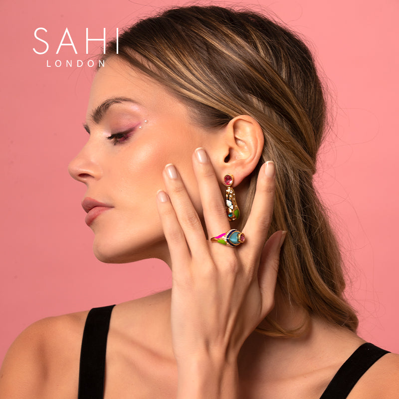 Sahi Love Affair Teardrop Drop Earrings - EARRINGS