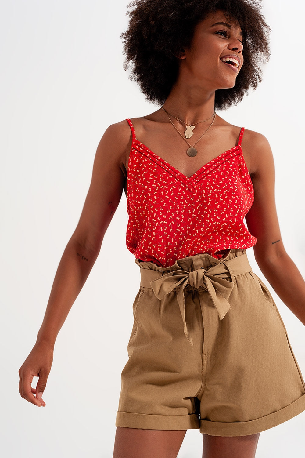 Cherry top in red