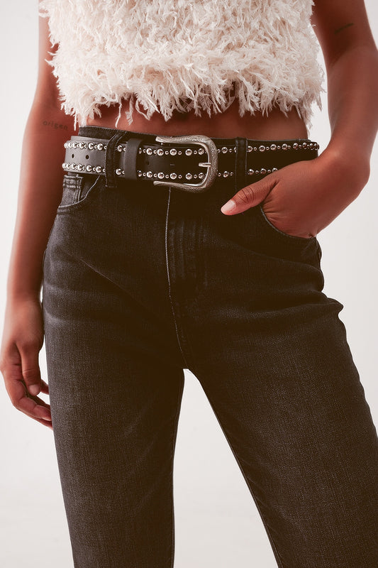 Super high waist skinny jeans in washed black - Coloured Jeans