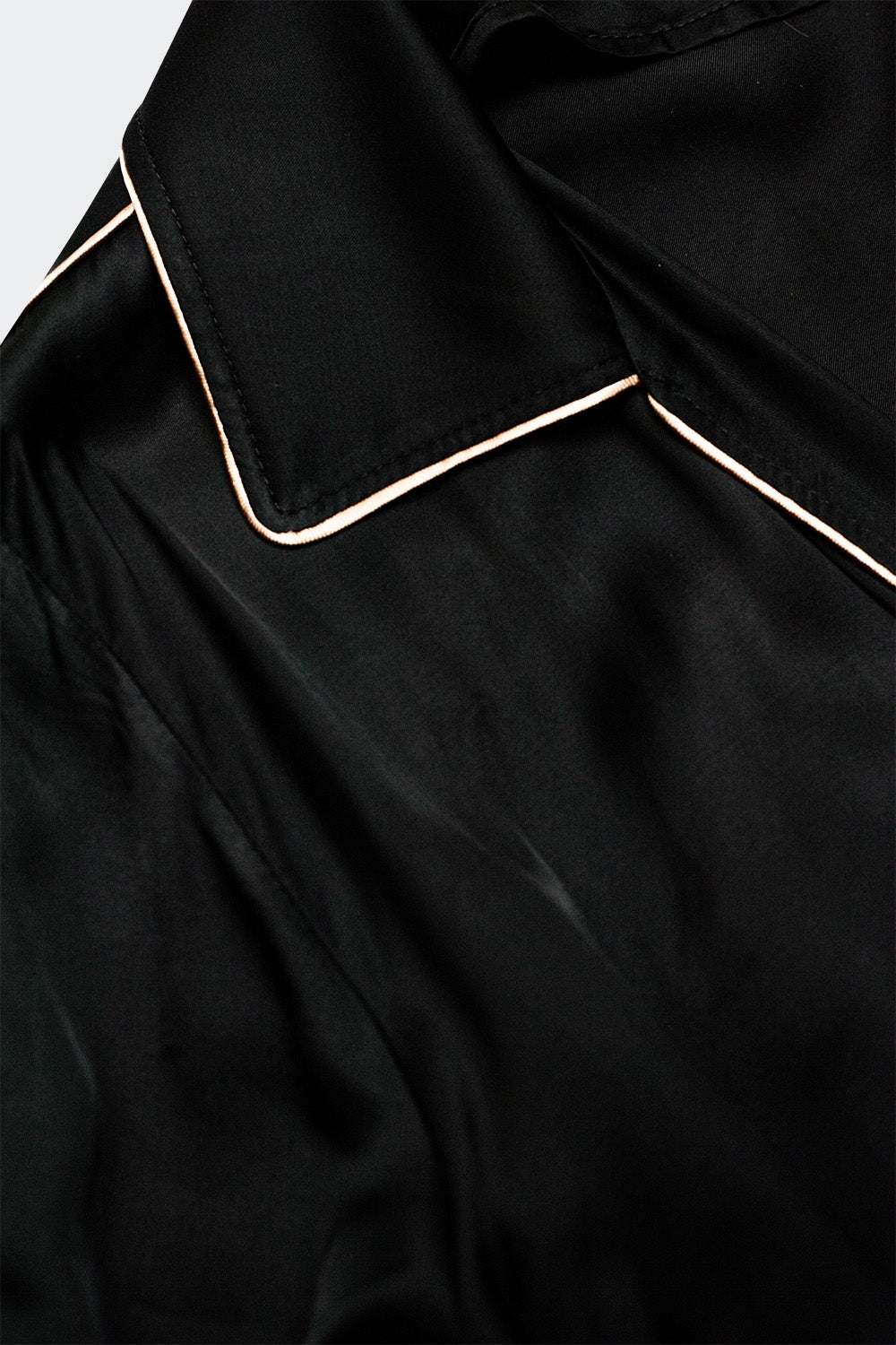 Satin wrap front maxi dress in black satin - dress
