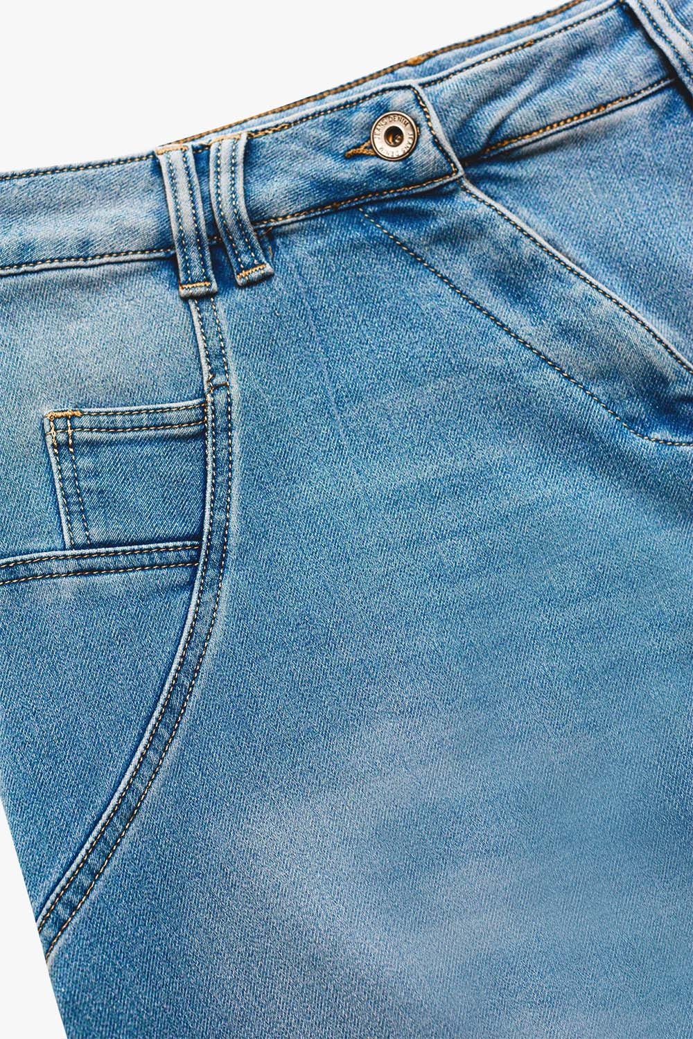 90s baggy jeans in blue vintage wash - Denim