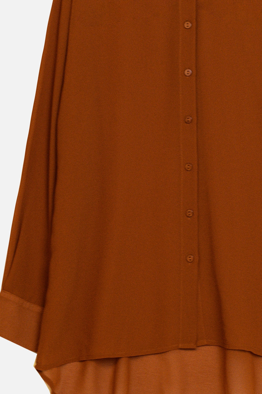 Chemisier en mousseline couleur camel