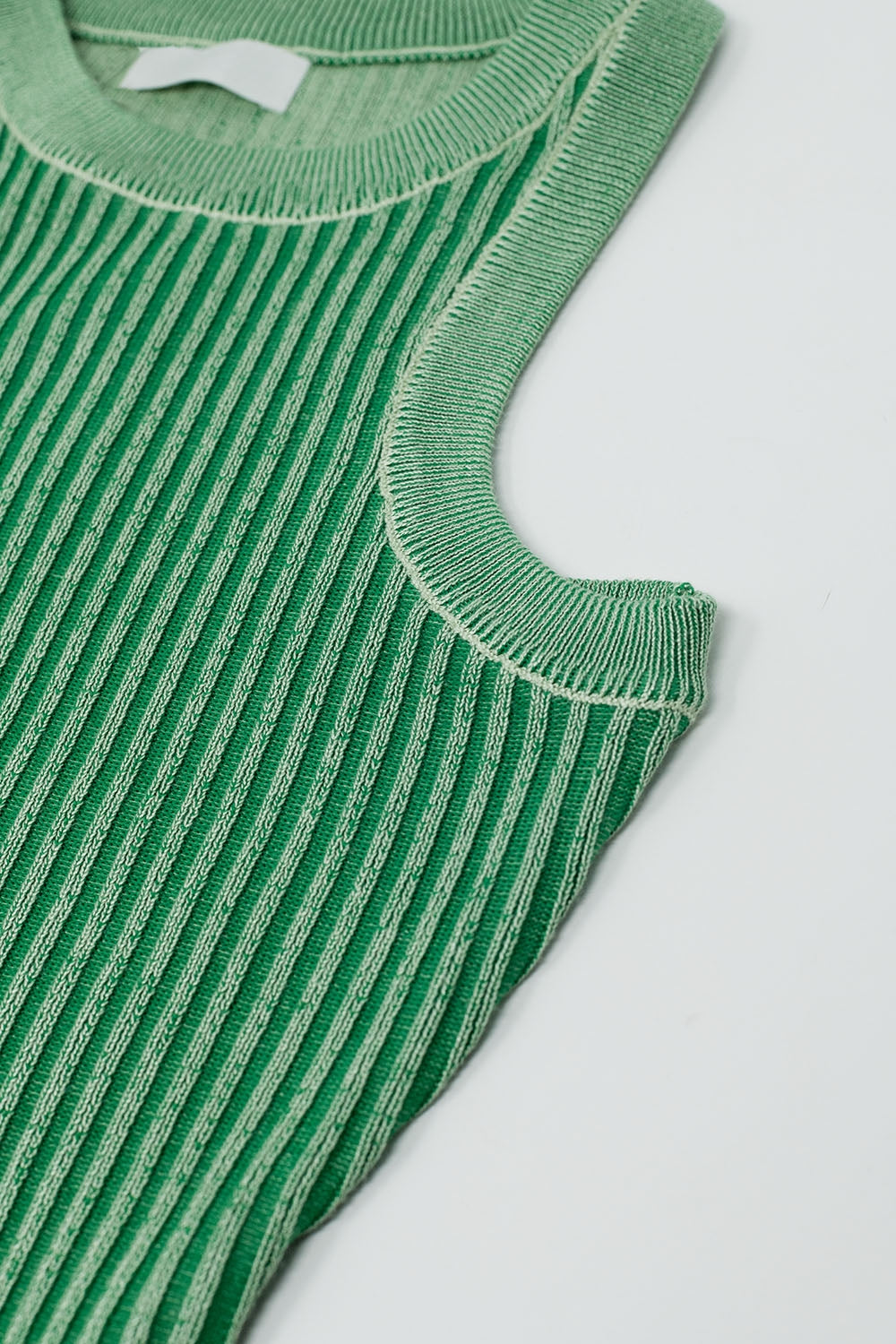Maxi Sleeveless Halter Bodycon Ribbed Dress in Green - dress