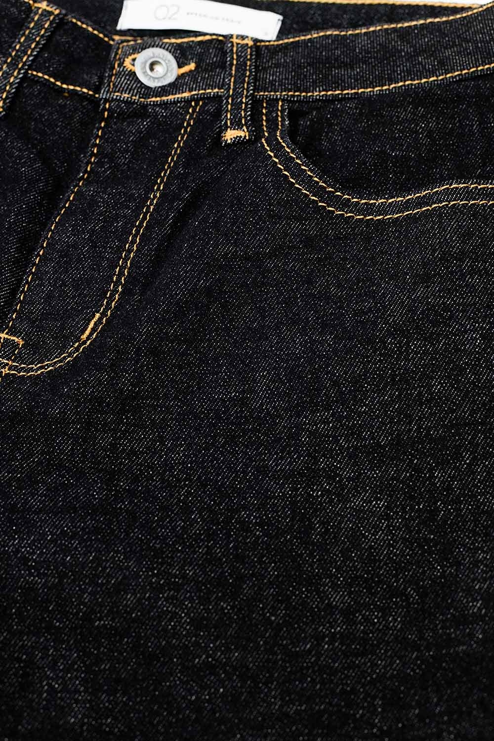 Skinny Jeans With Contrast Stitching - Denim