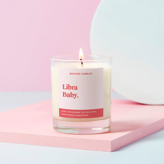 Libra Birthday Gift Funny Zodiac Birthday Candle Libra Baby - Candles