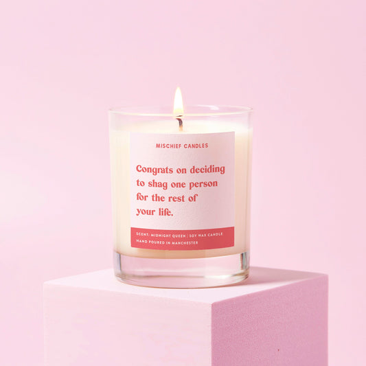 Funny Engagement Gift Shag One Person Funny Candle - Candles