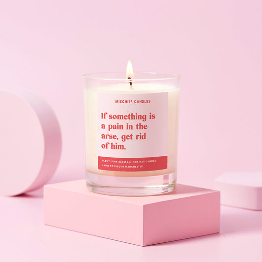 Funny Divorce Gift Candle Newly Single Get Rid of Him - Candles