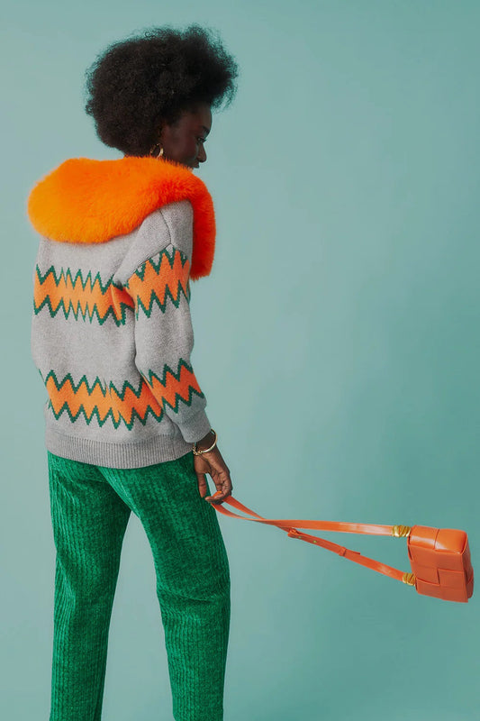 Orange Grape Skin Eco Leather Bag - Bags