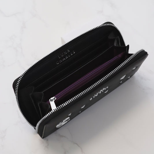 Skye Star Studded Purse - Black & Silver - Purse