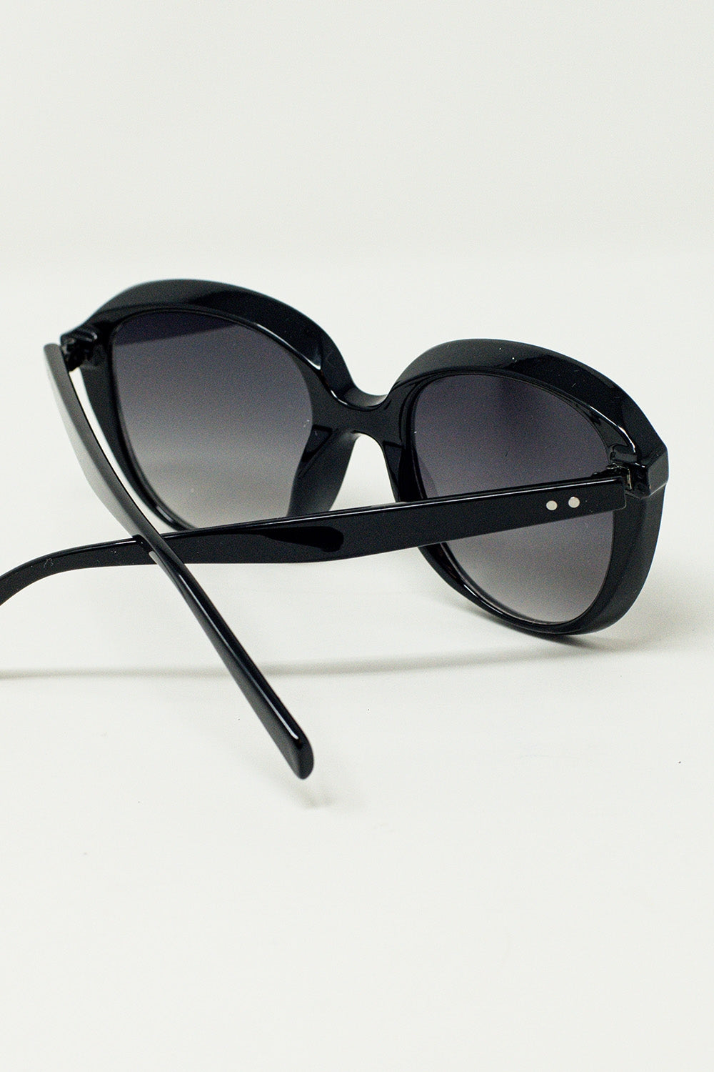 Big Round Sunglasses In Black - Sunglasses