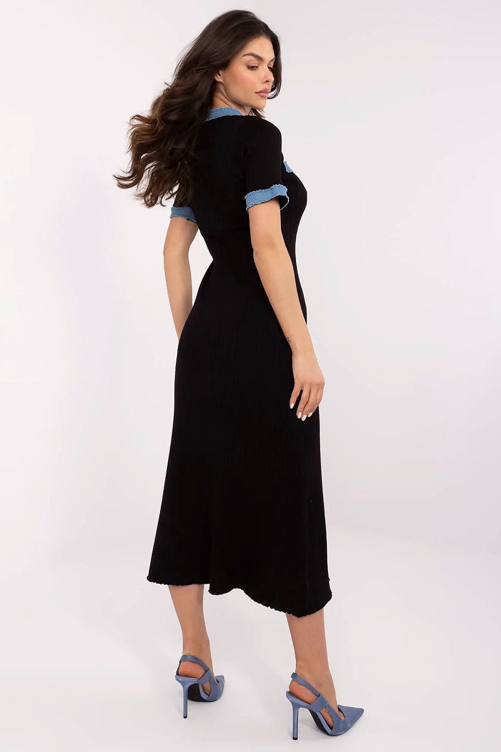 NM Black Midi Daydress for Women - Stylish & Versatile - Dresses