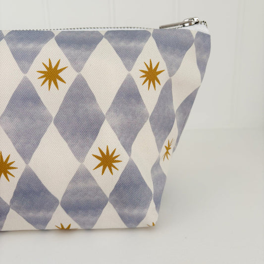 Nappy Wallet - Blue Harlequin - Diaper Changing Kits