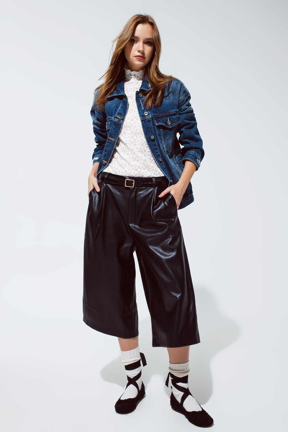 boyfriend relaxed denim jacket in dark wash - Jackets