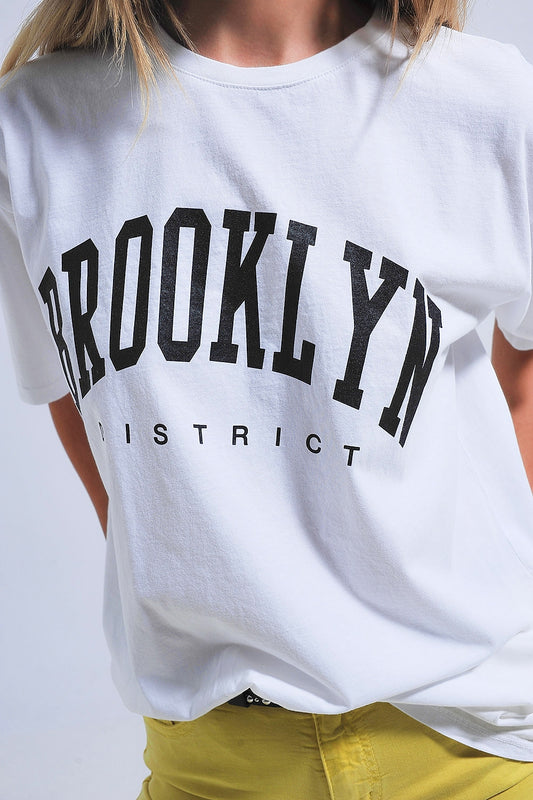 Brooklyn t-shirt in white - T-Shirts