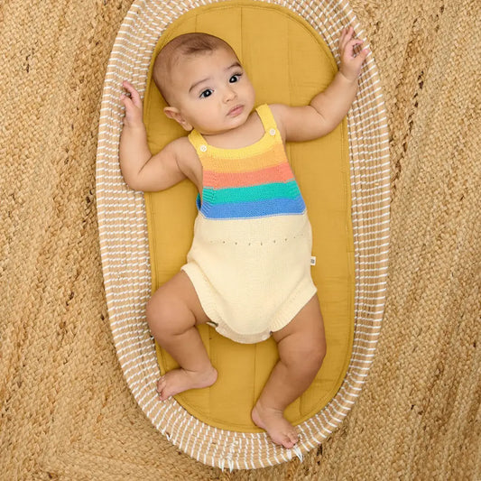 Bubble - Rainbow Stripe Knit Romper - Baby & Children's One-Pieces