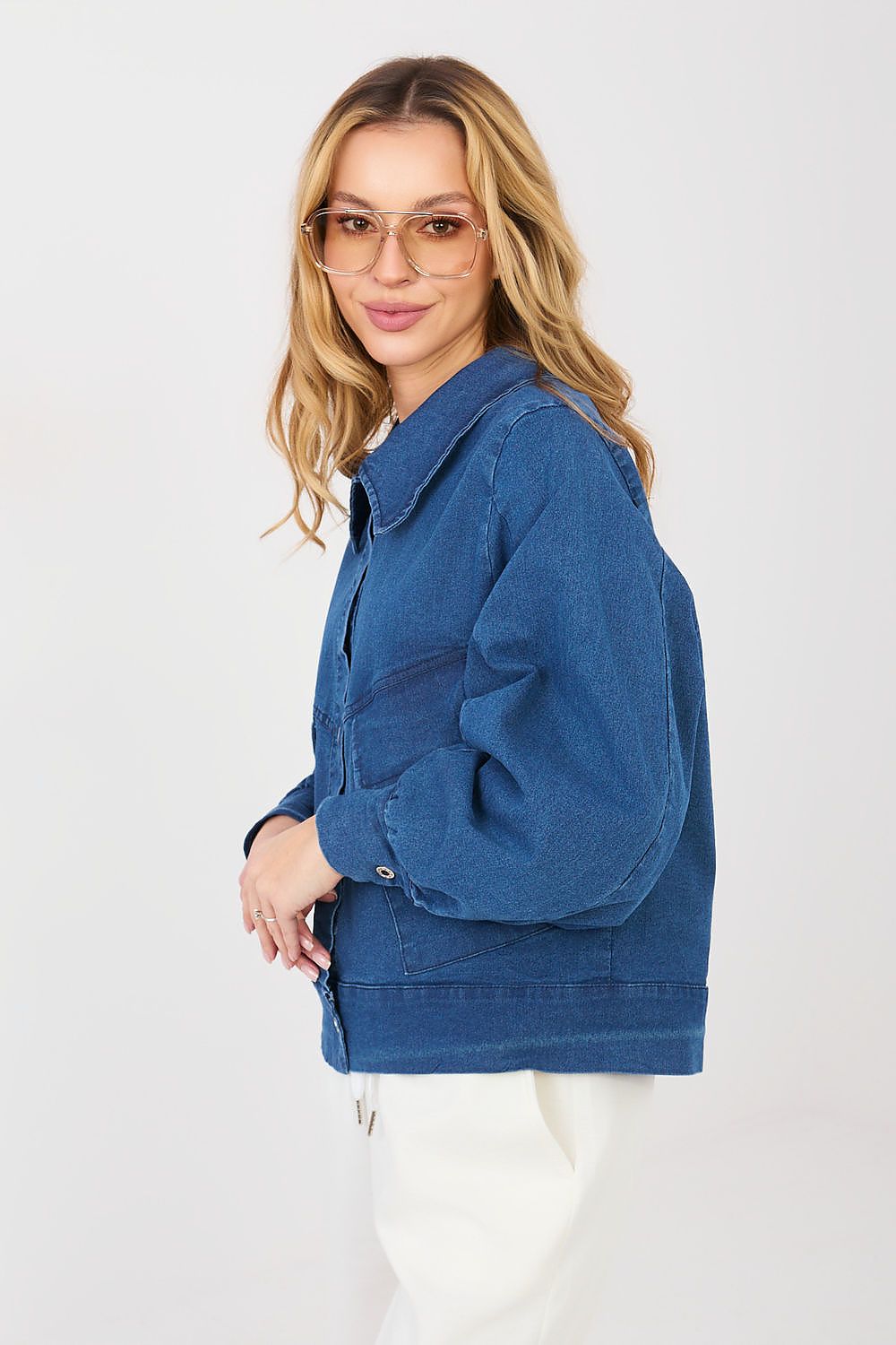 Casual Blue Jean Jacket for Trendy Style - Coats and Jackets