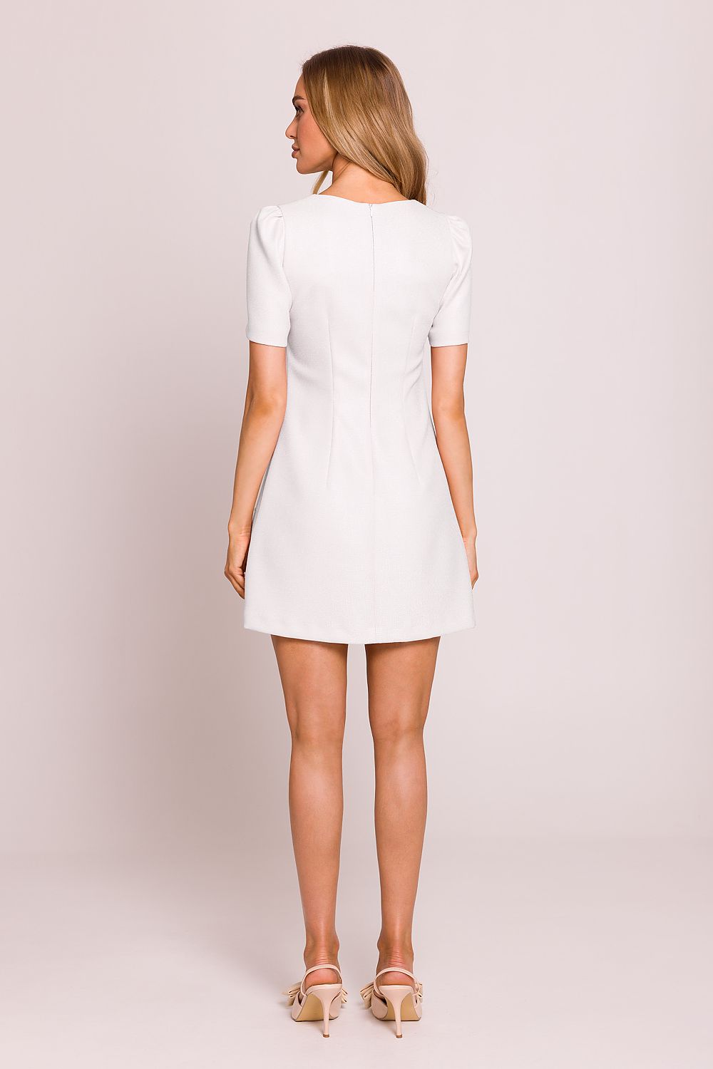 Classic Minimalist Shift Dress with Pockets - Dresses