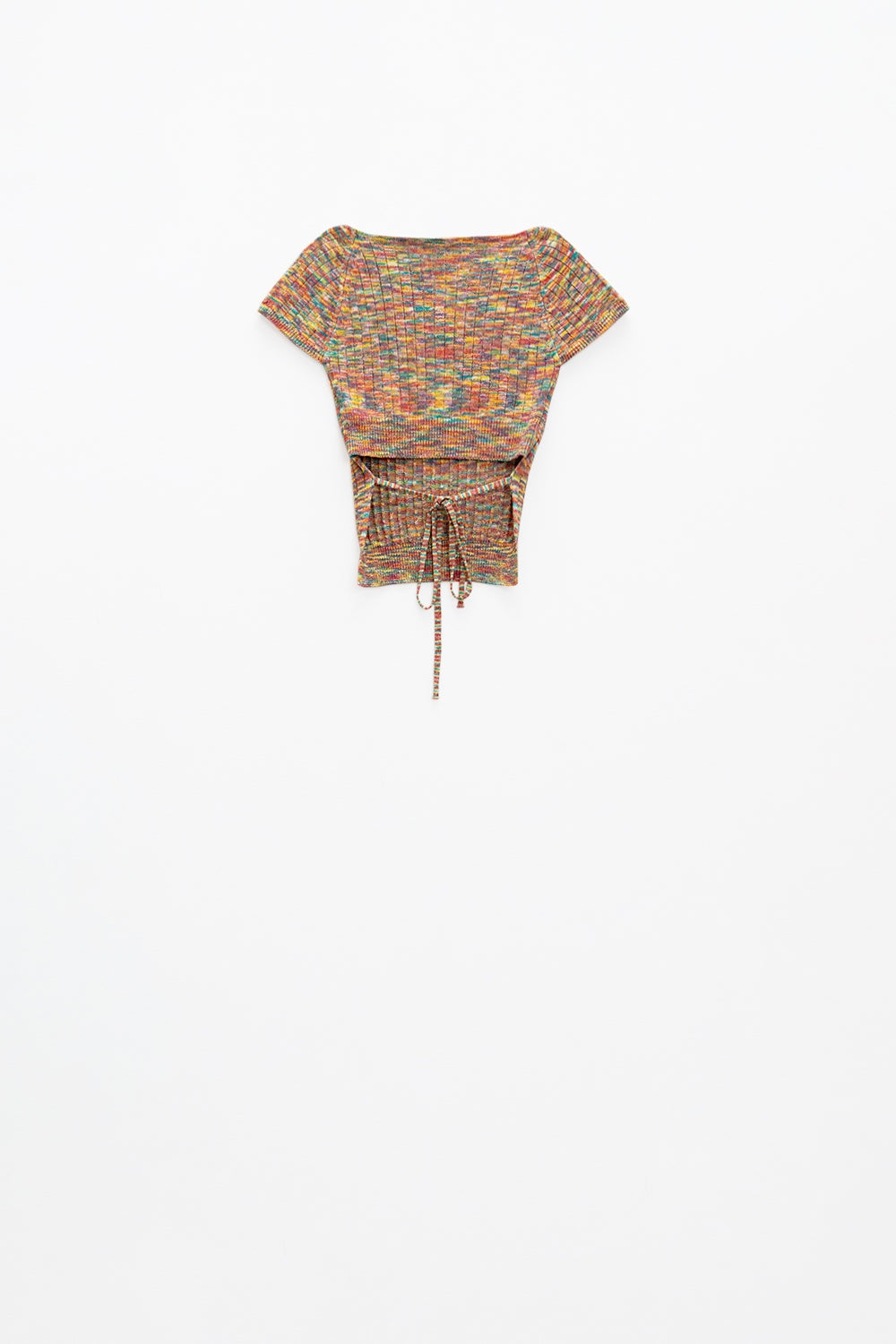 Colorful elastic top with bare lower back - T-shirts