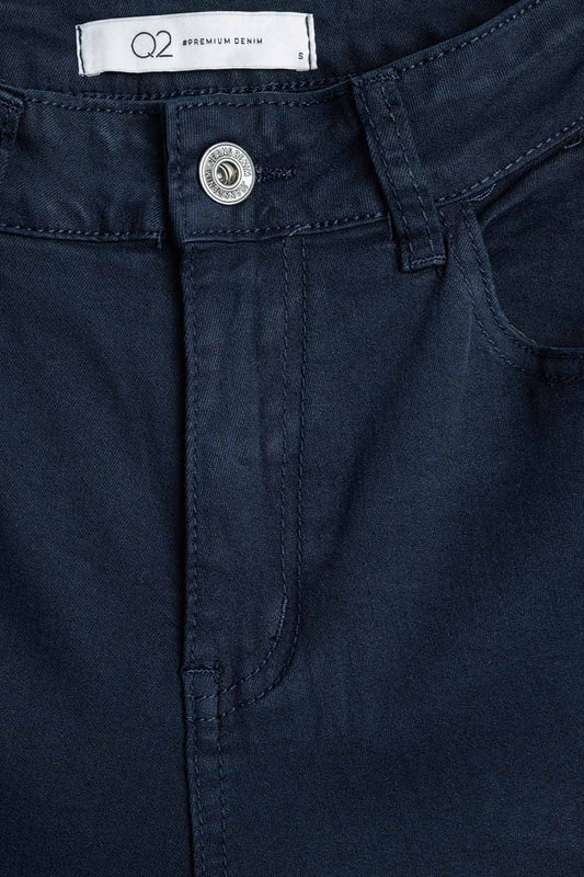 Comfortable stretch jeans with barrel leg in navy - Jeans