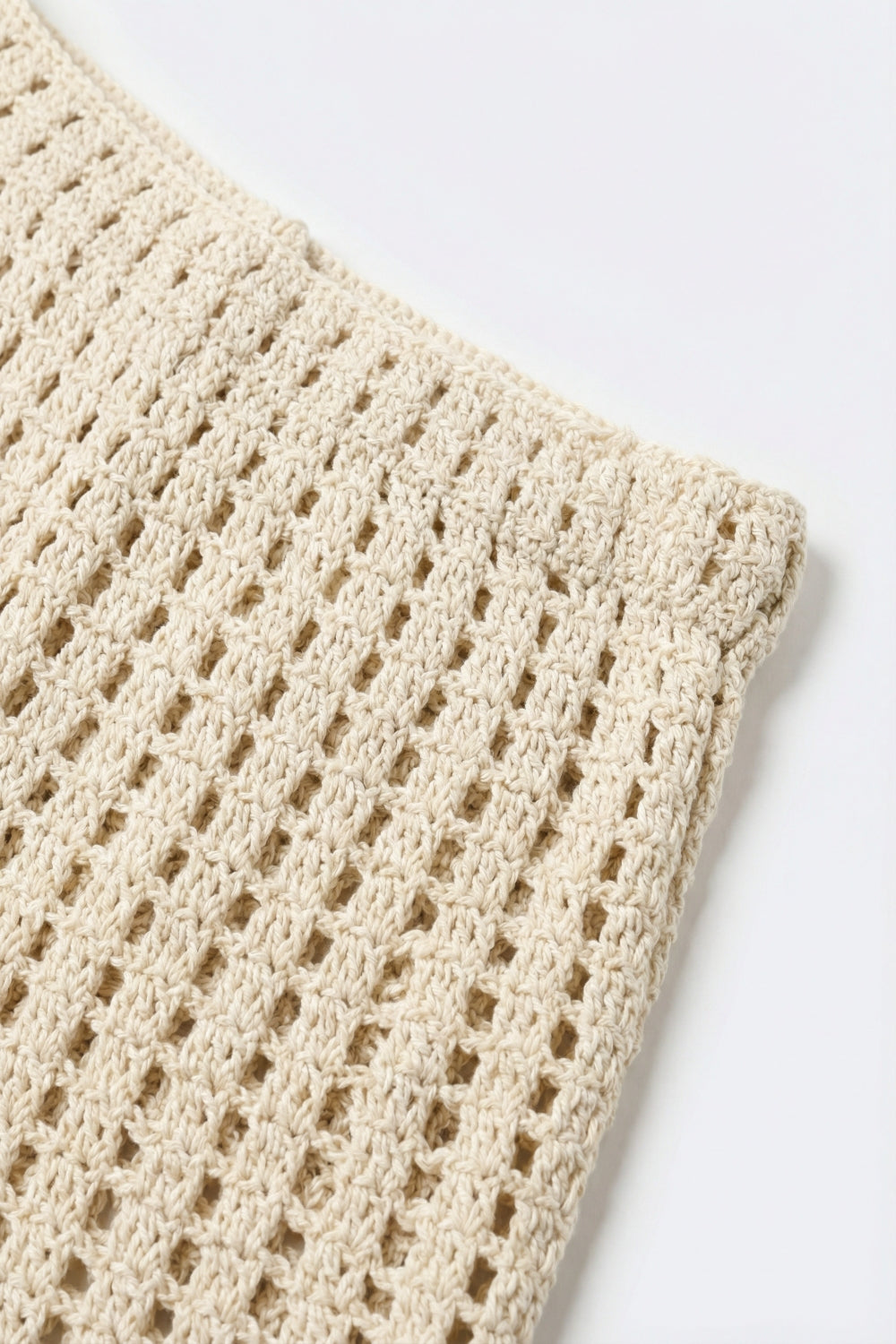Comfy Crochet Beige Shorts - Pants