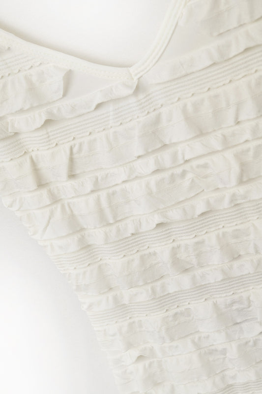 cream maxi dress in yellow with straps - Dresses