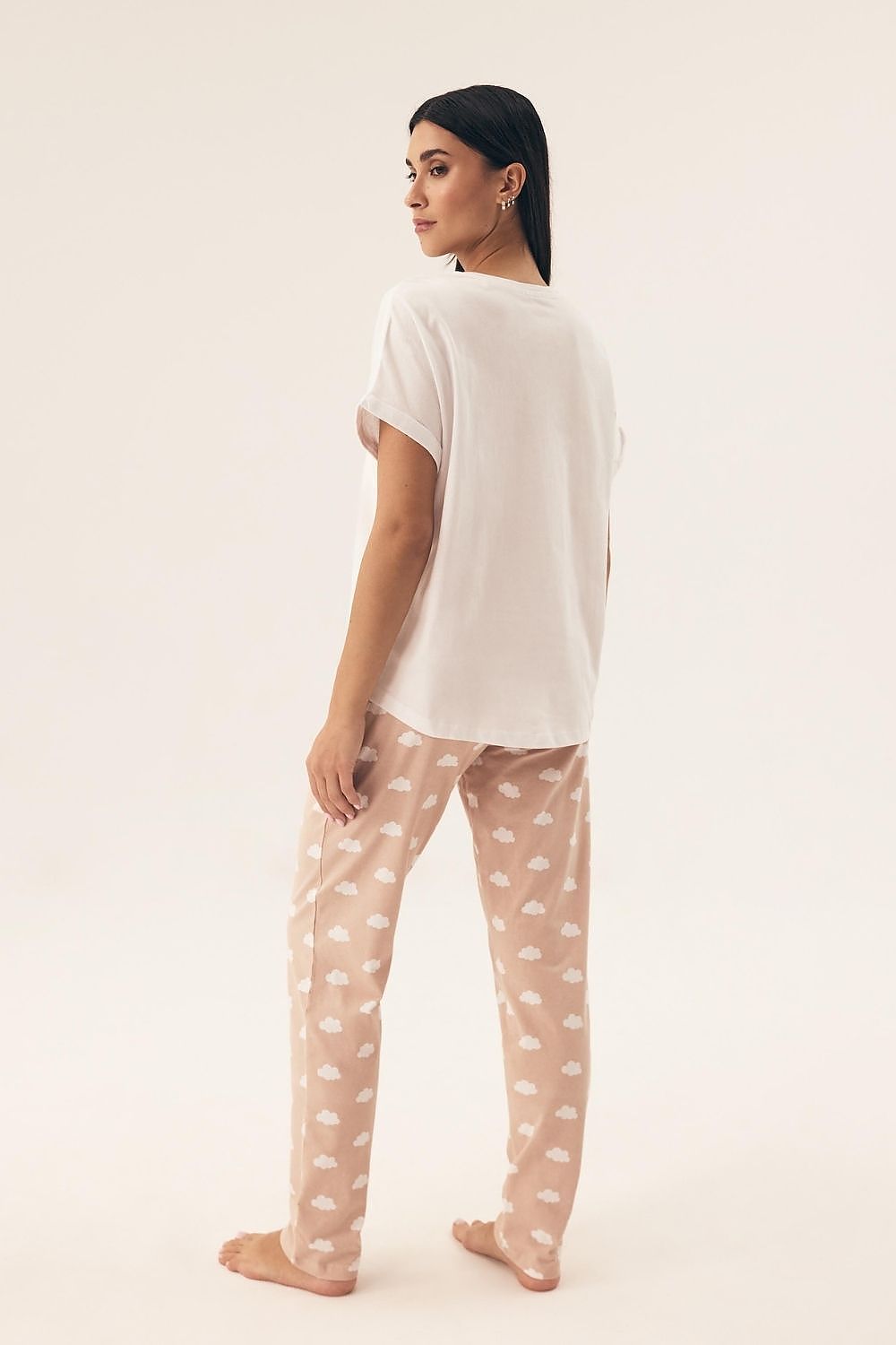Cute Cloud Trousers and T-shirt Pyjama Set for Women - Pyjama Set