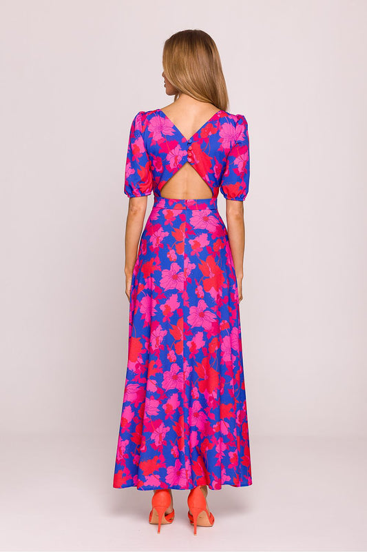 Vibrant Maxi Delicate Floral Dress for Women - Dresses