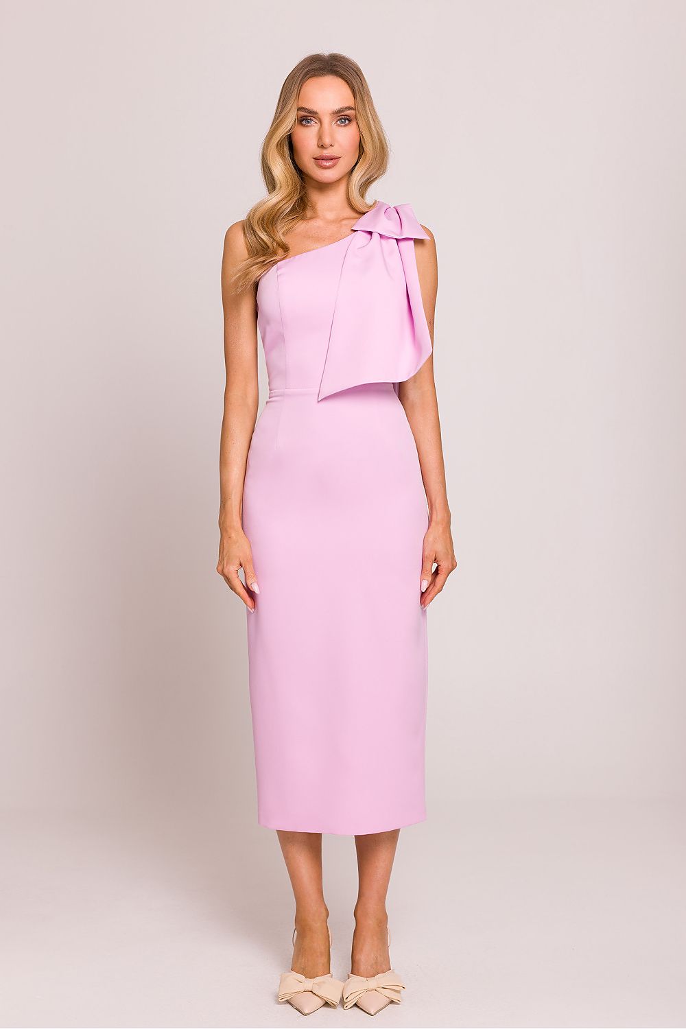 Elegant One-Shoulder Dress for Special Occasions pink - Dresses
