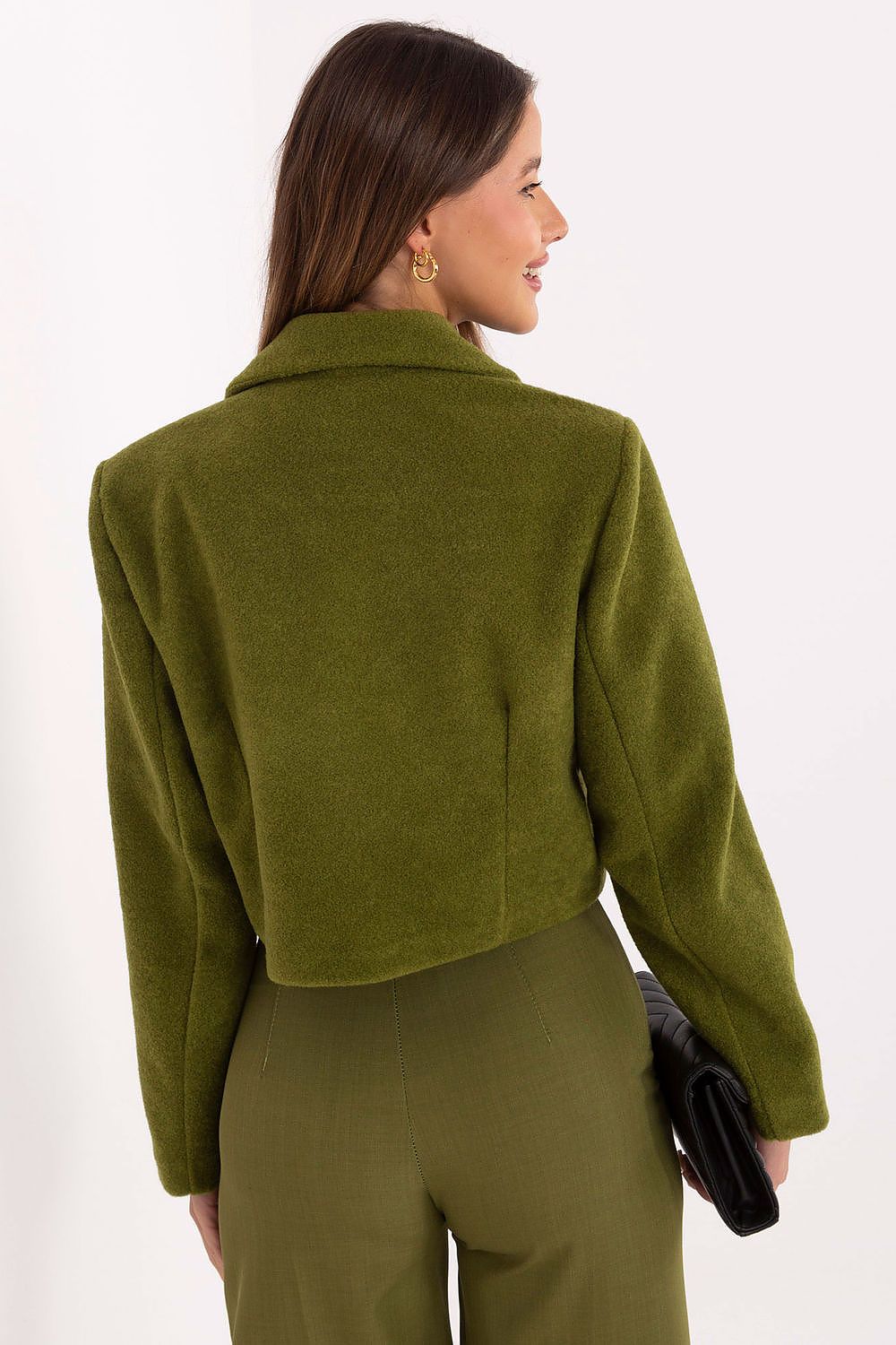 Green Tailored Coat for Women - Chic & Trendy - Coats