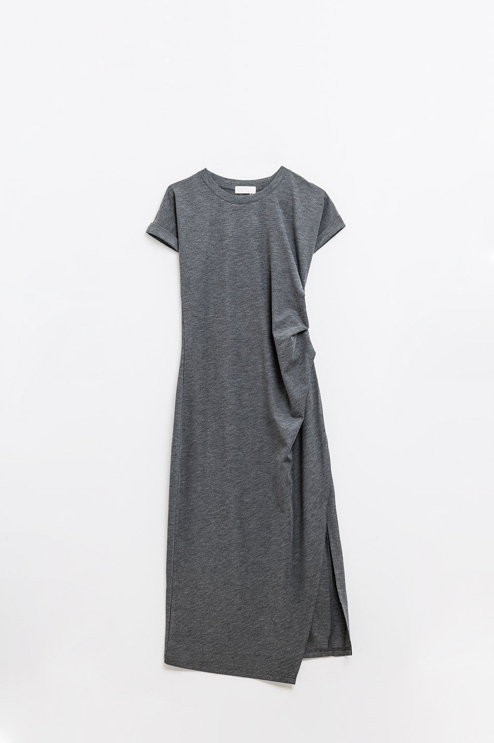 Grey stretch tencel sleeveless dress - Dresses
