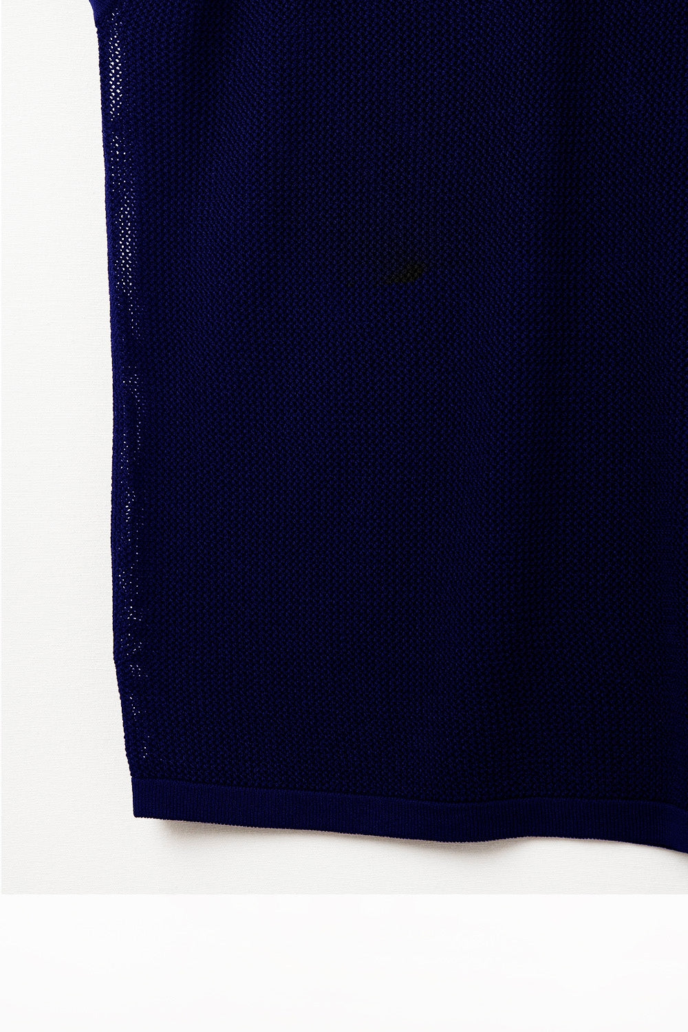 grid knit sweater in navy color - Jumpers