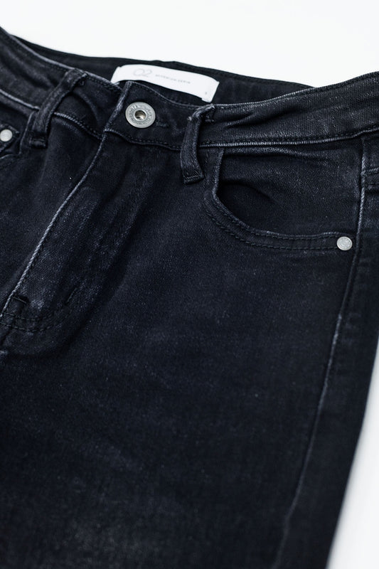 High waisted flare jeans in black - Jeans