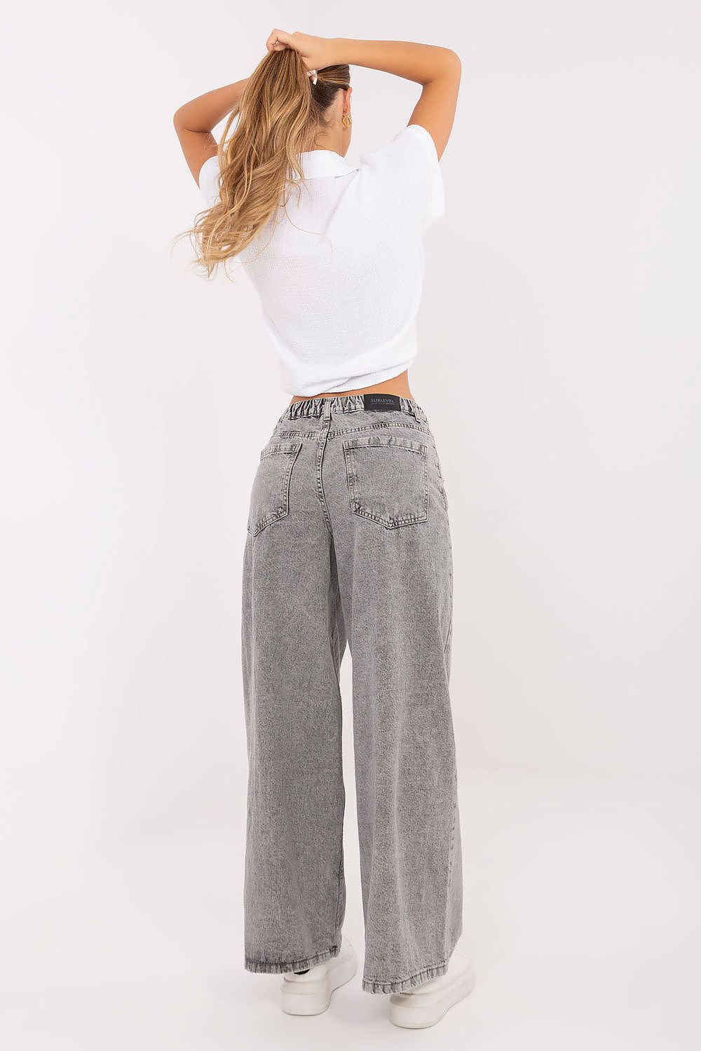 High Waisted Wide Leg Jeans palazzo style jeans - Pants
