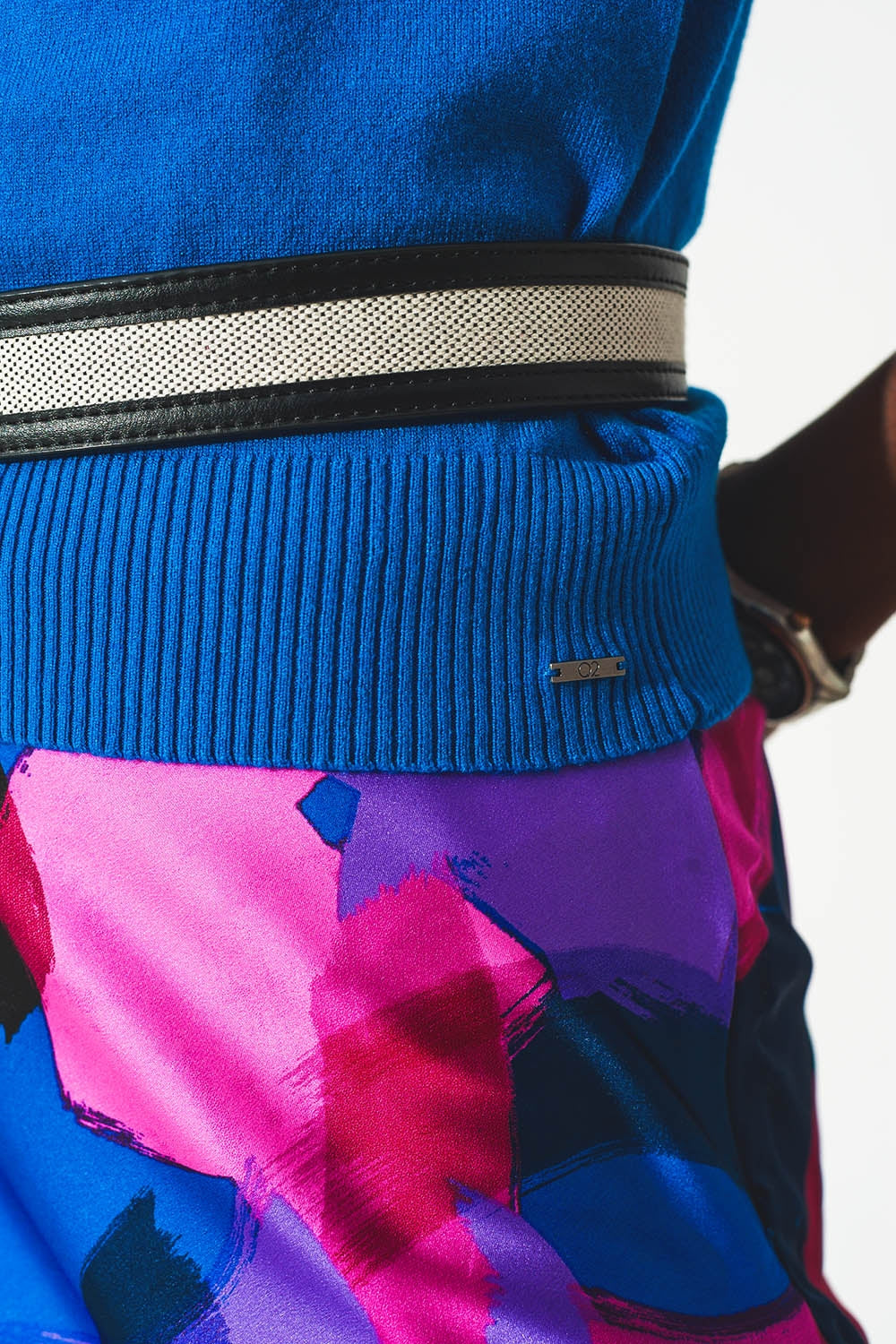 Knitted tank jumper in blue - Jumpers